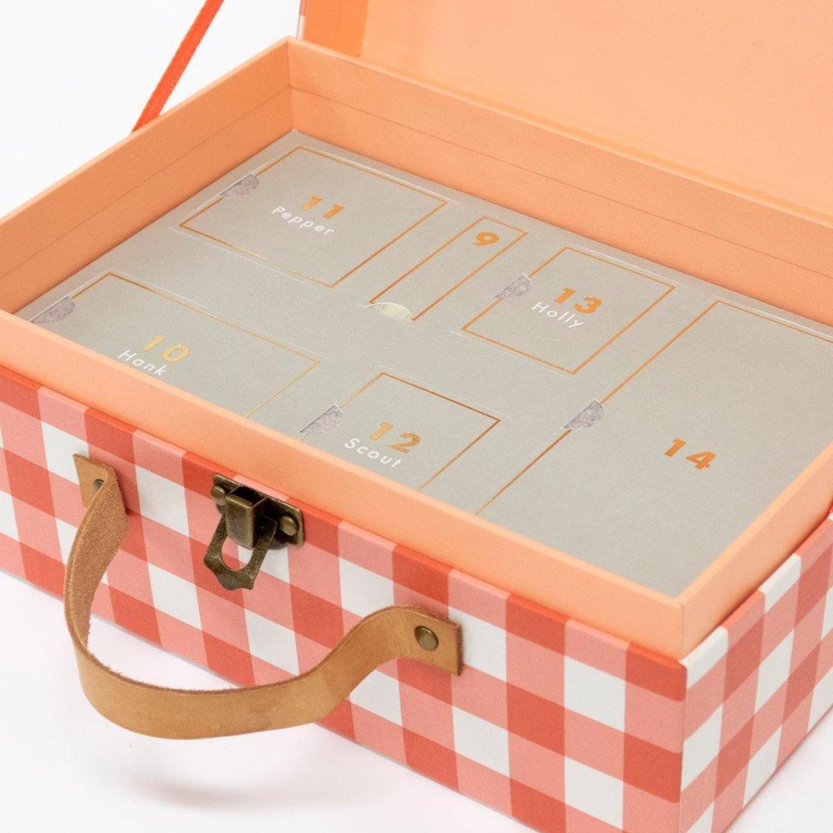 Advent Calendar Wooden - Dog Suitcase