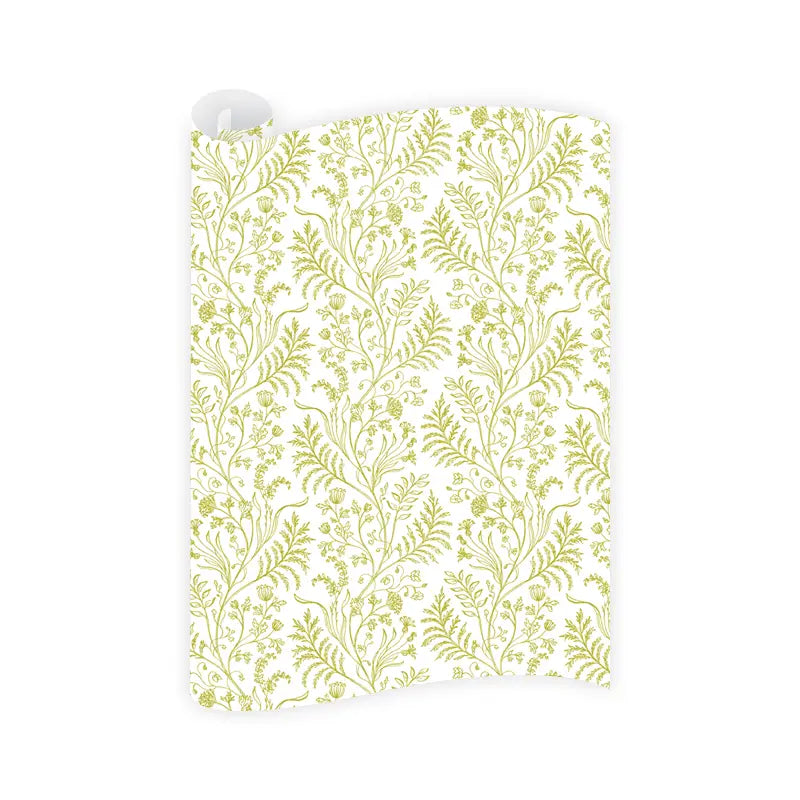 Gift Wrap - Fern Chartreuse