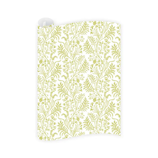 Gift Wrap - Fern Chartreuse
