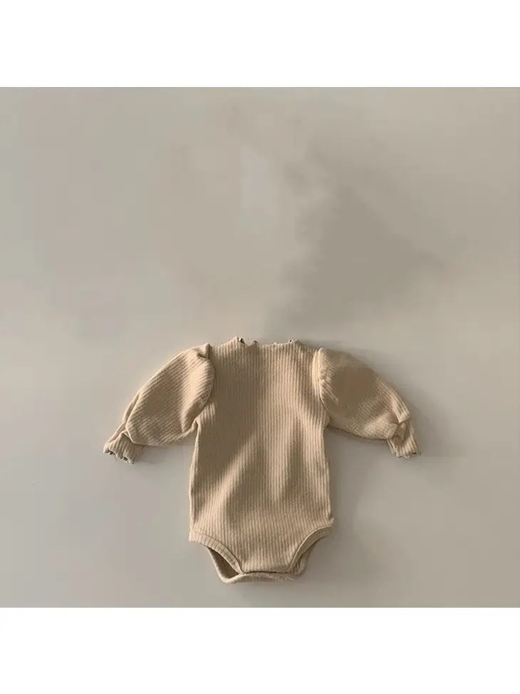 Organic Cotton Bodysuit - Beige