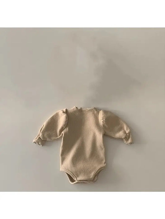 Organic Cotton Bodysuit - Beige