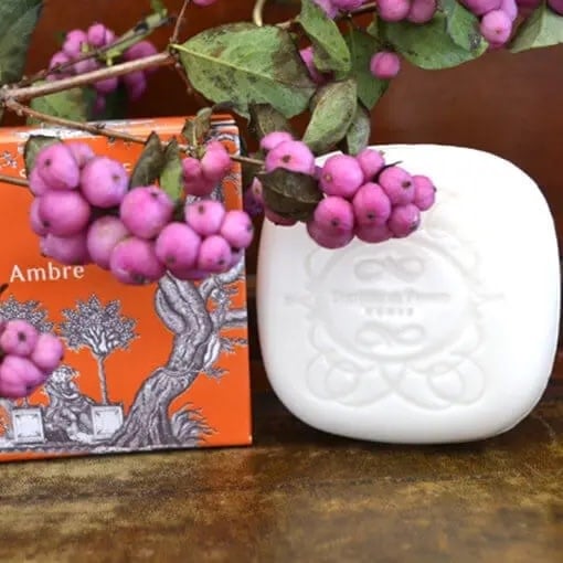 French Soap in Box - Ambre Toiles de Jouy