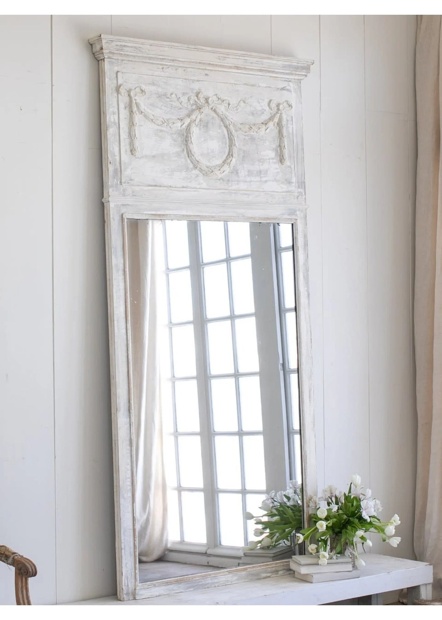 Antique Trumeau Mirror