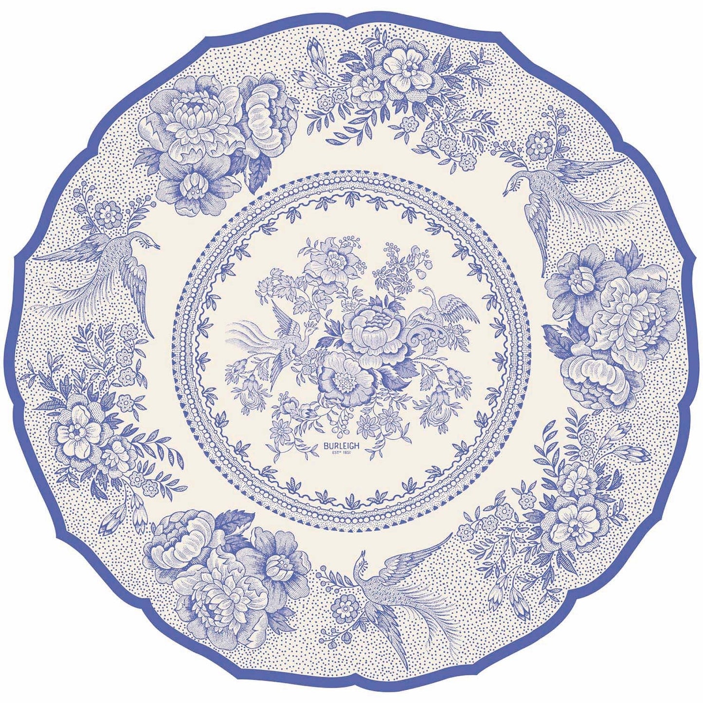 Paper Placemats - Asiatic Pheasants Blue (12 sheets)