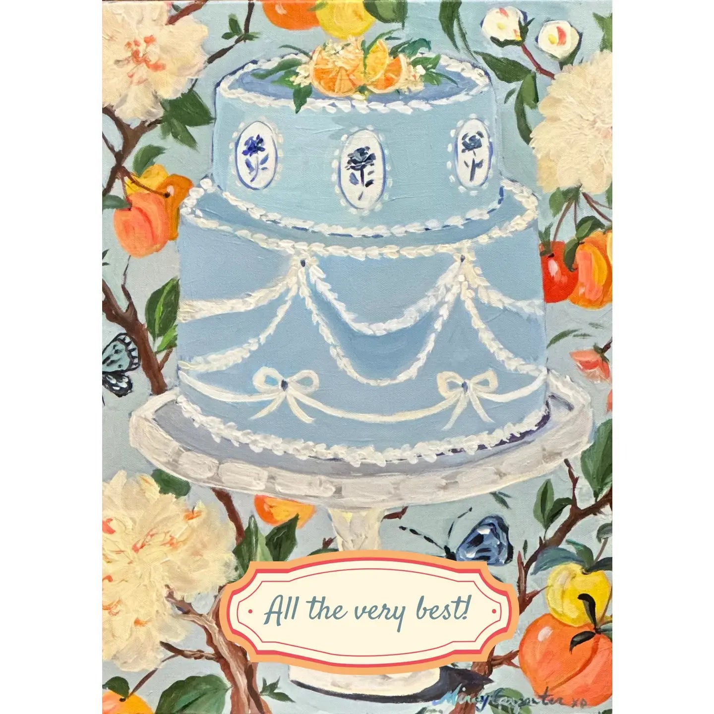 Card - Everyday - All the Best Wedgewood Cake