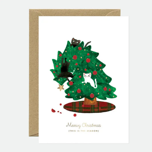 Card - Gold Christmas Tree Gangsters