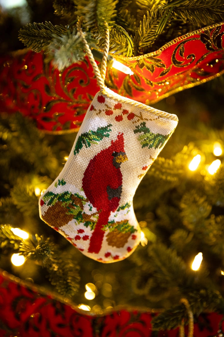 Bauble Stocking - Christmas Cardinal