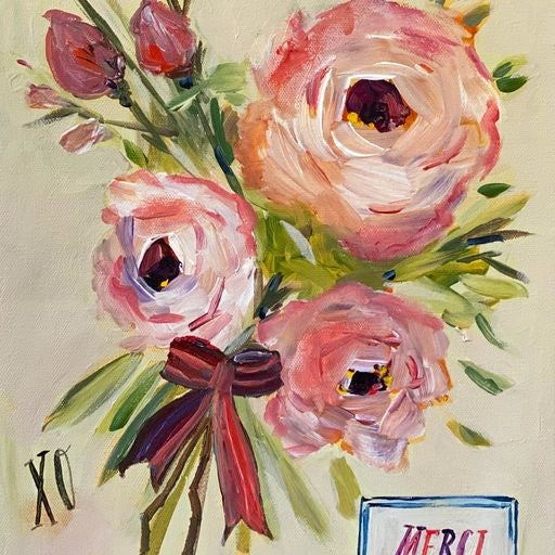 Card - Thank You - Merci Floral