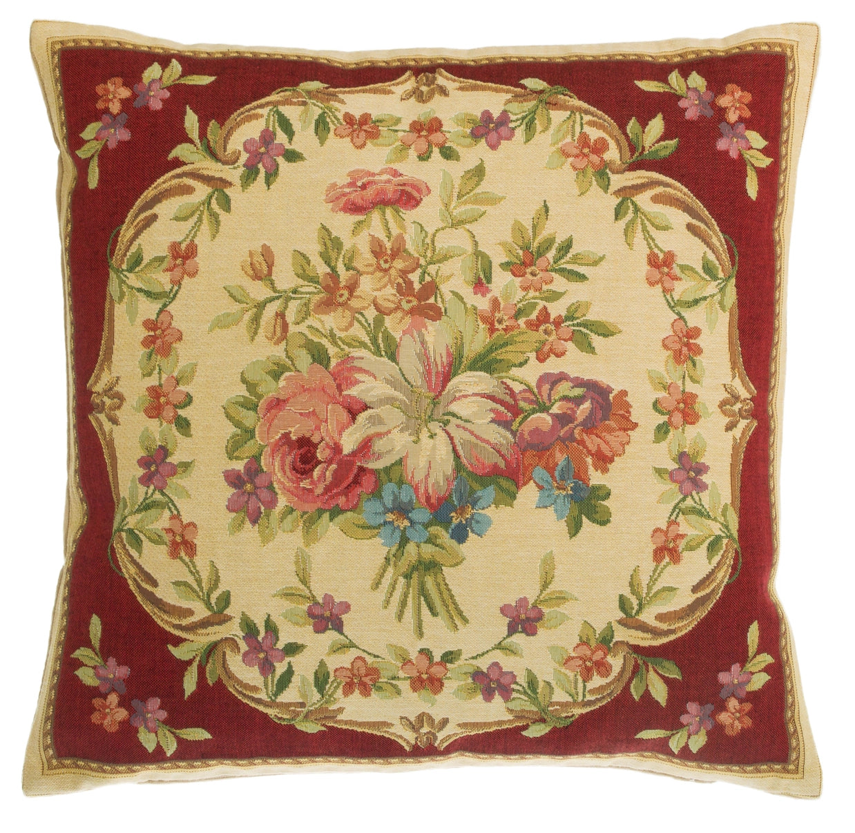 Pillow - Floral Red