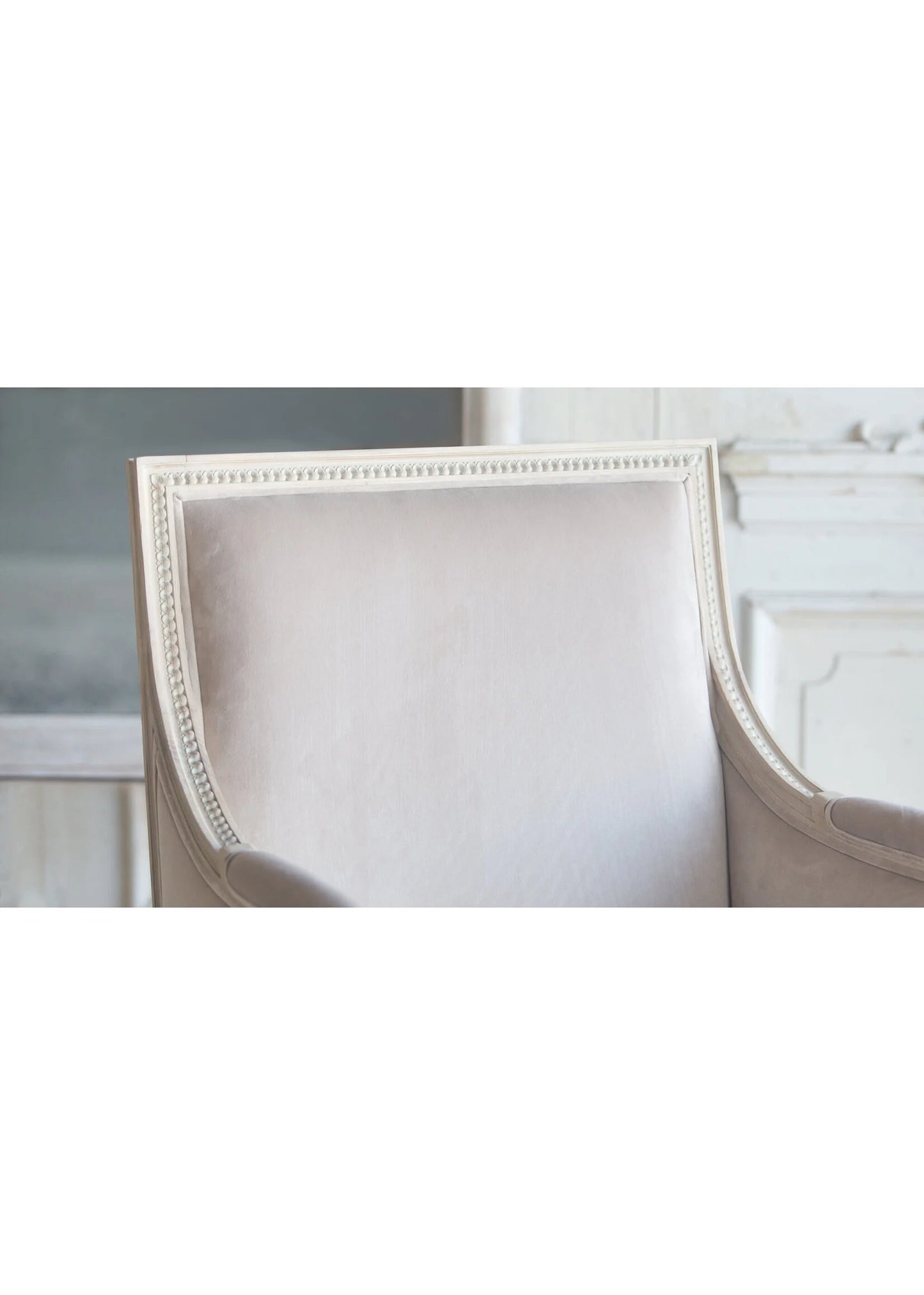 Bergere Chair in Mocha Velvet/Nordic Oak