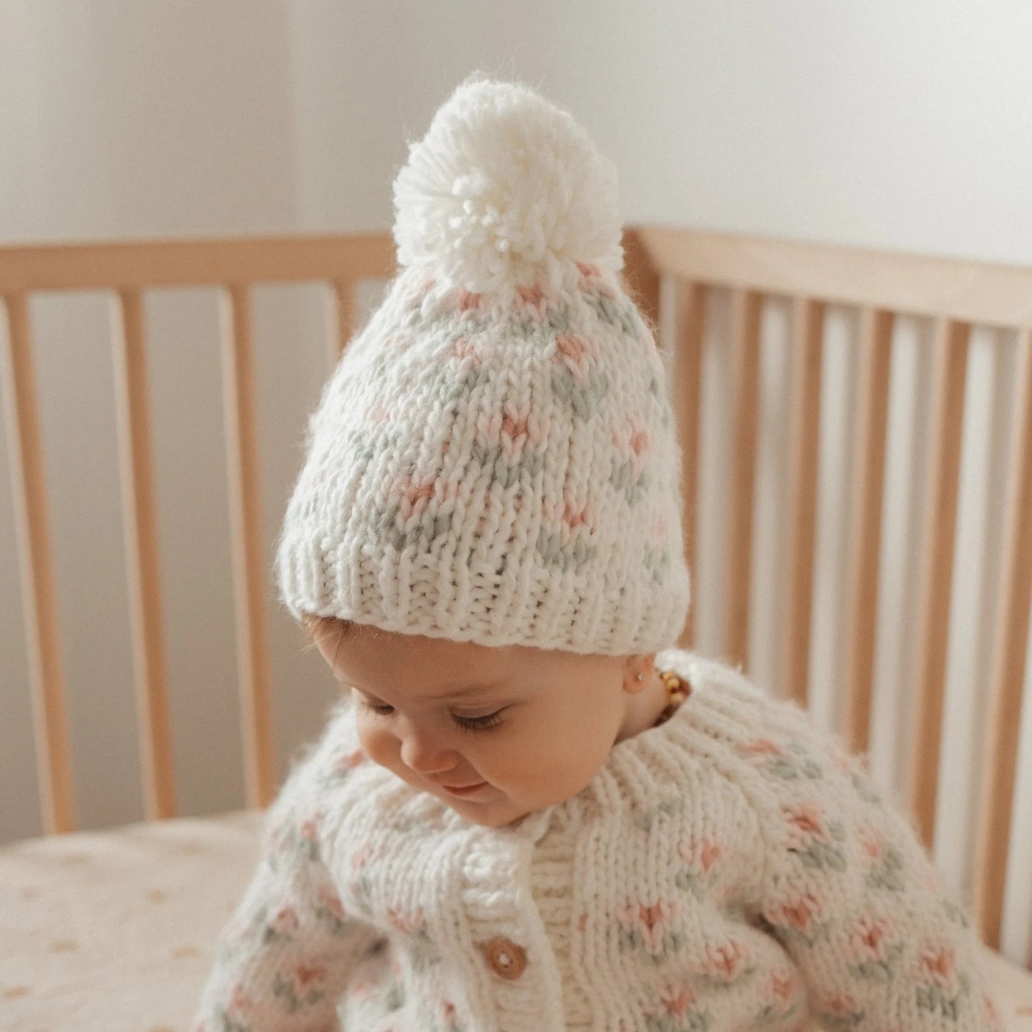 Baby Hat - Bitty Blooms Blush