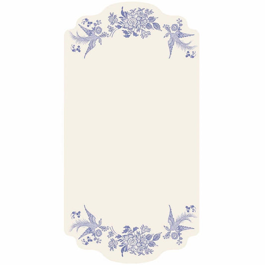 Table Cards - Asiatic Pheasants Blue (pack of 12)