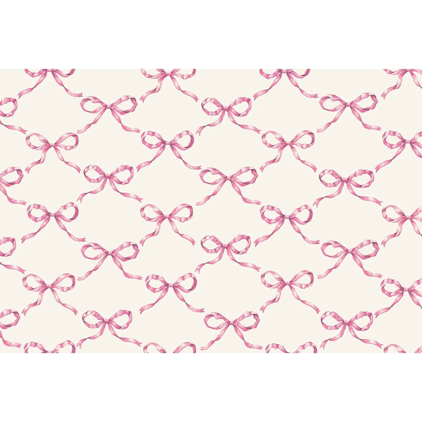 Paper Placemats - Pink Bow Lattice (24 sheets)