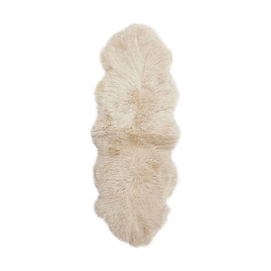 New Zealand Sheepskin Long Wool Rug Ivory 71"