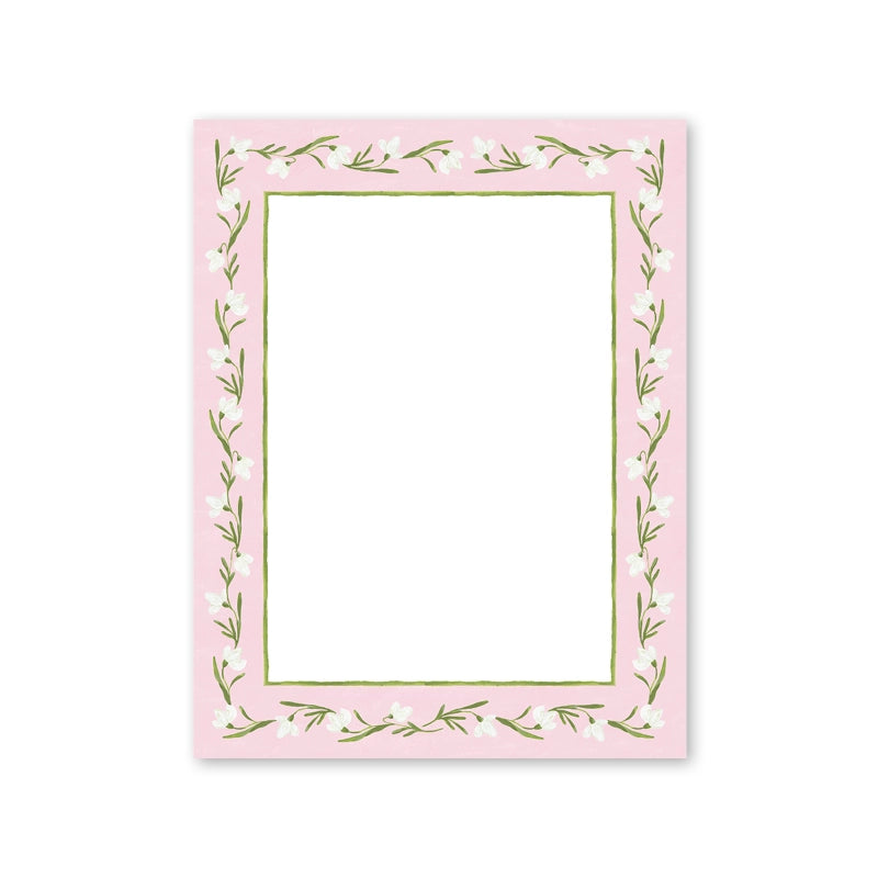 Notepad - Snowdrop Meadow Pink