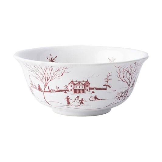 Country Estate Ruby - Winter Frolic Cereal/Ice Cream Bowl