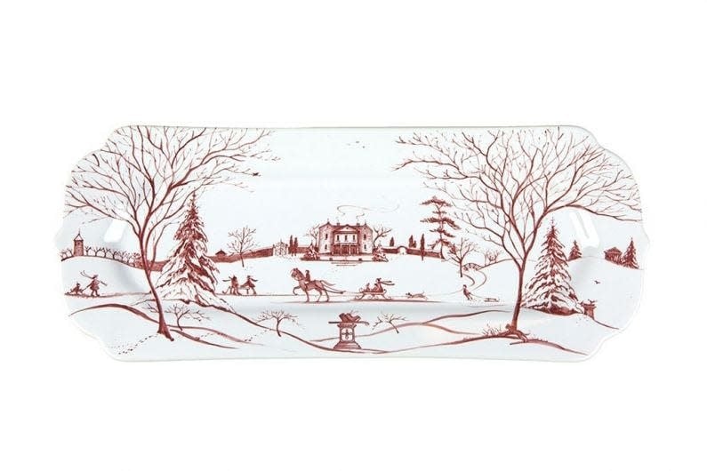 Country Estate Ruby - Winter Frolic Hostess Tray