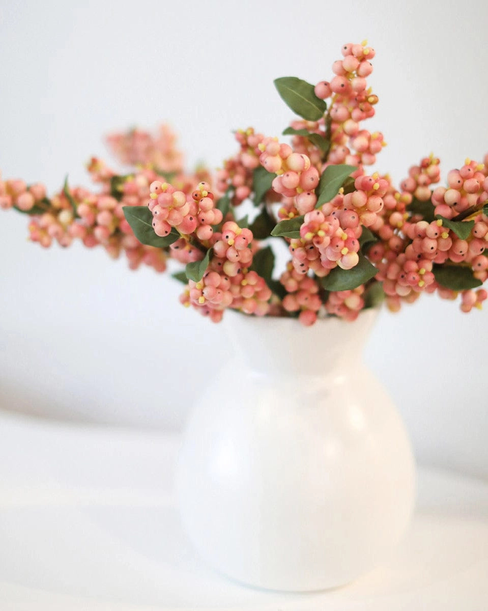 Floral Stem - Snowberry Pink 20.5"