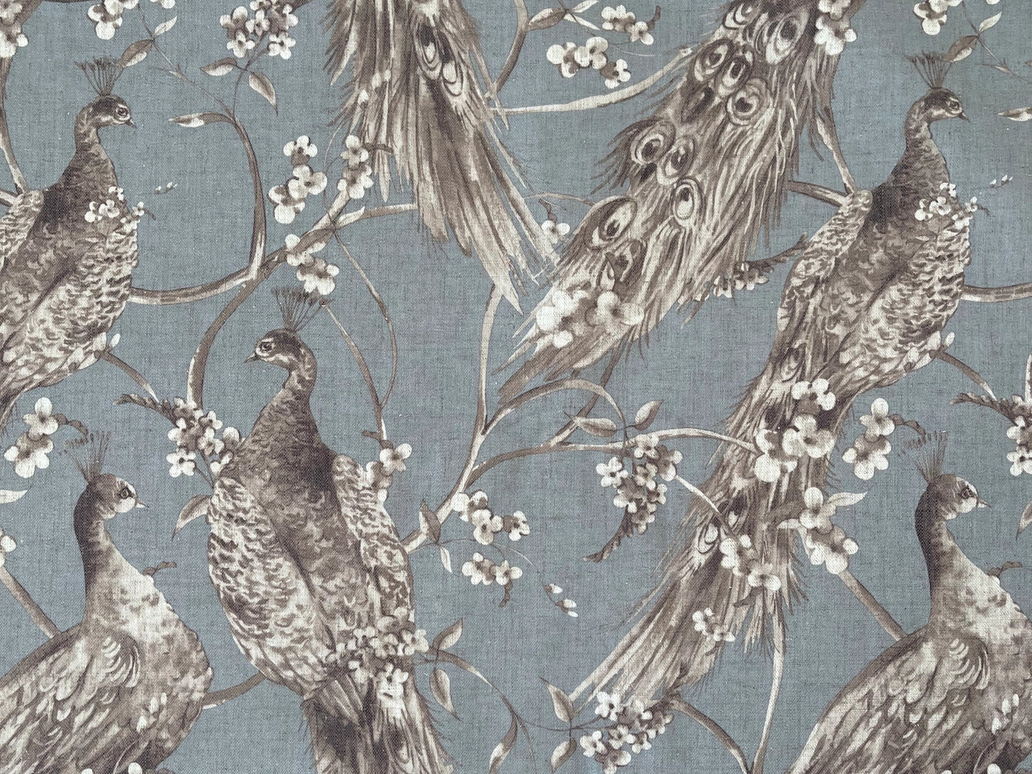 Pillow - Blue Gray Peacock 22" with Feather Insert