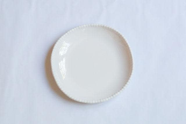 Melamine - Beaded Dinner Plate - Cream