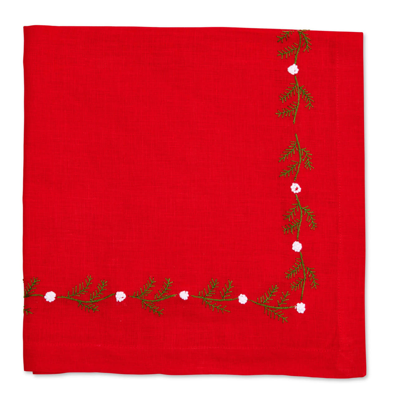 Napkin - Winter Woods Red