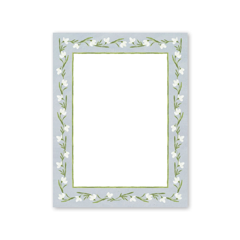 Notepad - Snowdrop Meadow Blue