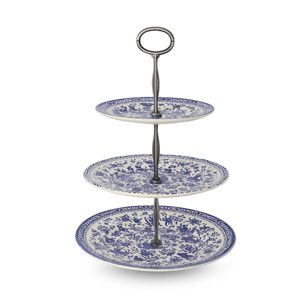 Blue Regal Peacock - Cake Stand 3 Tier