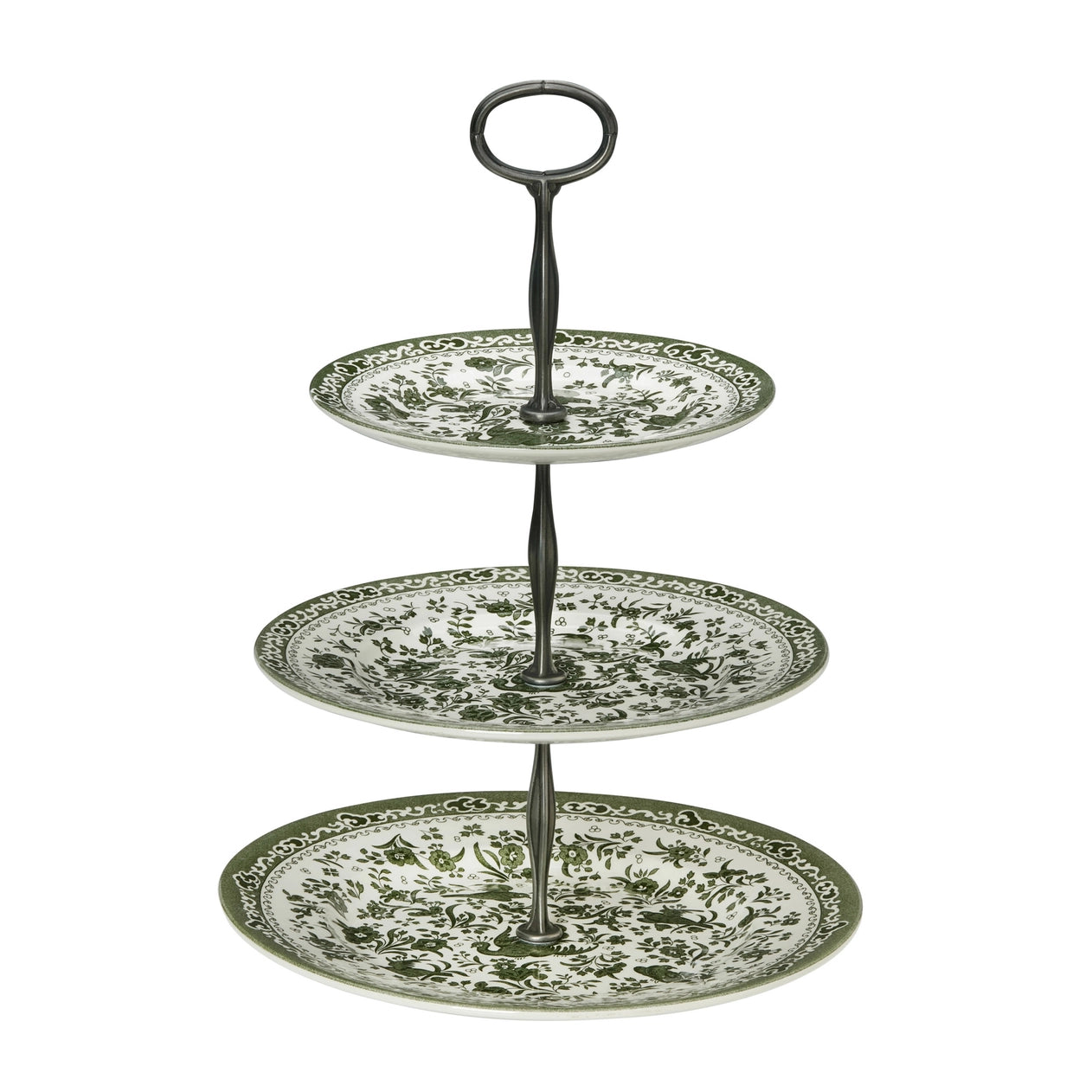 Green Regal Peacock - Cake Stand 3 Tier