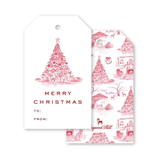 Gift Tags - Christmas Toile