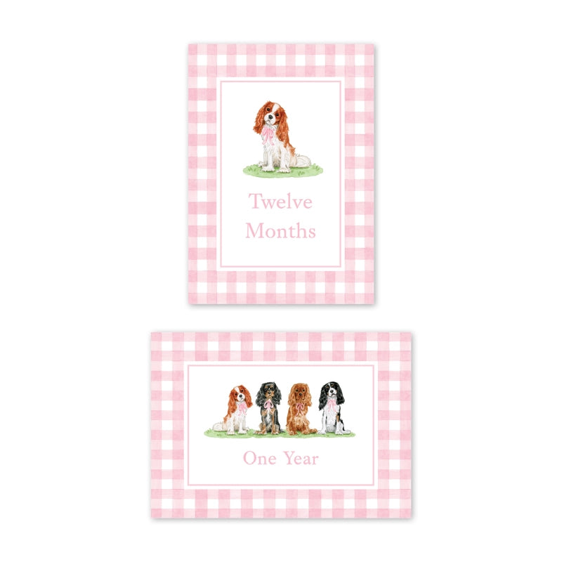 Card Milestone Set - Cavelier Garden Pink