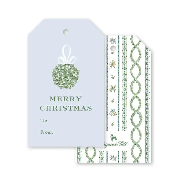 Gift Tags - Jardin de Noel Blue