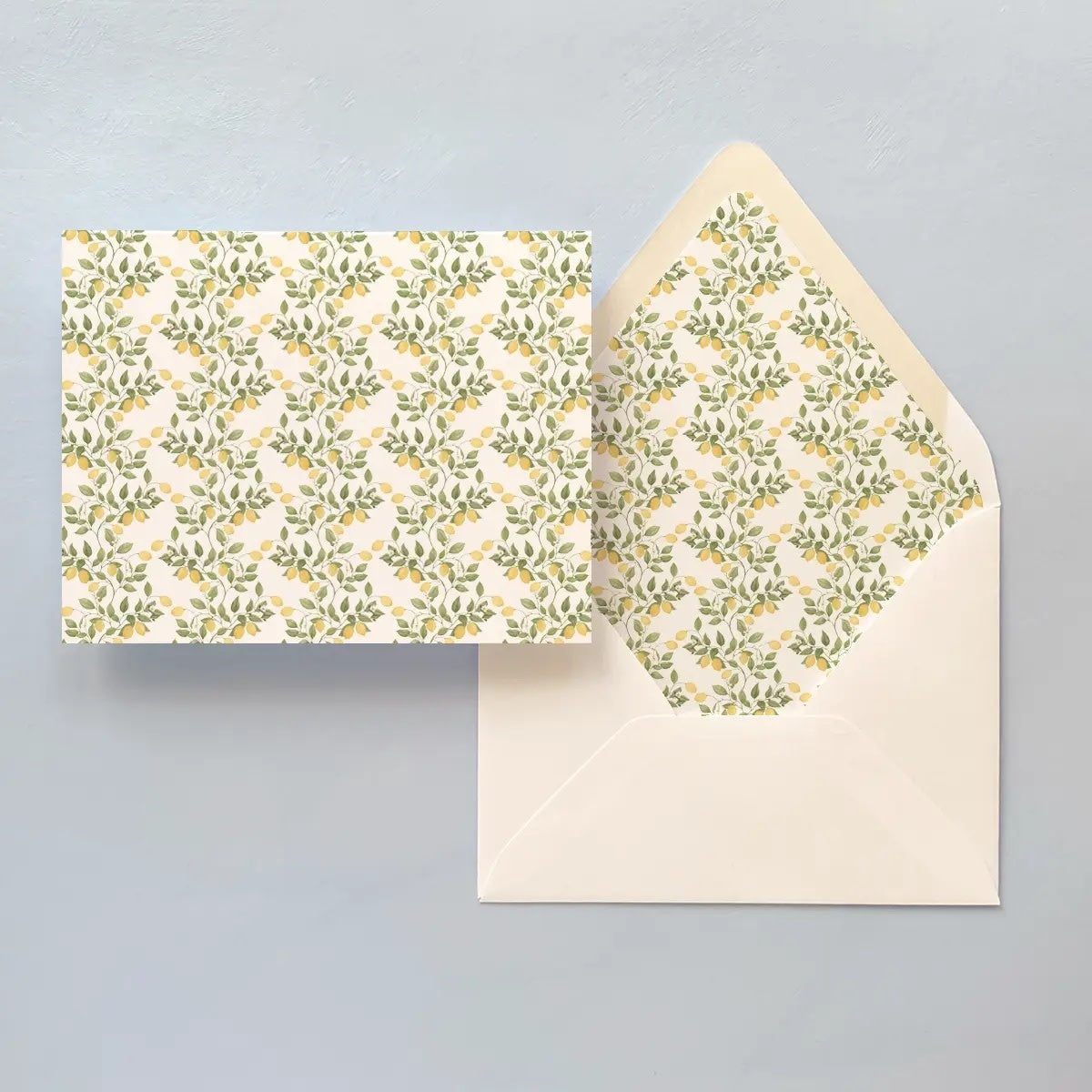 Notecard Set Folded - Lemon Vine