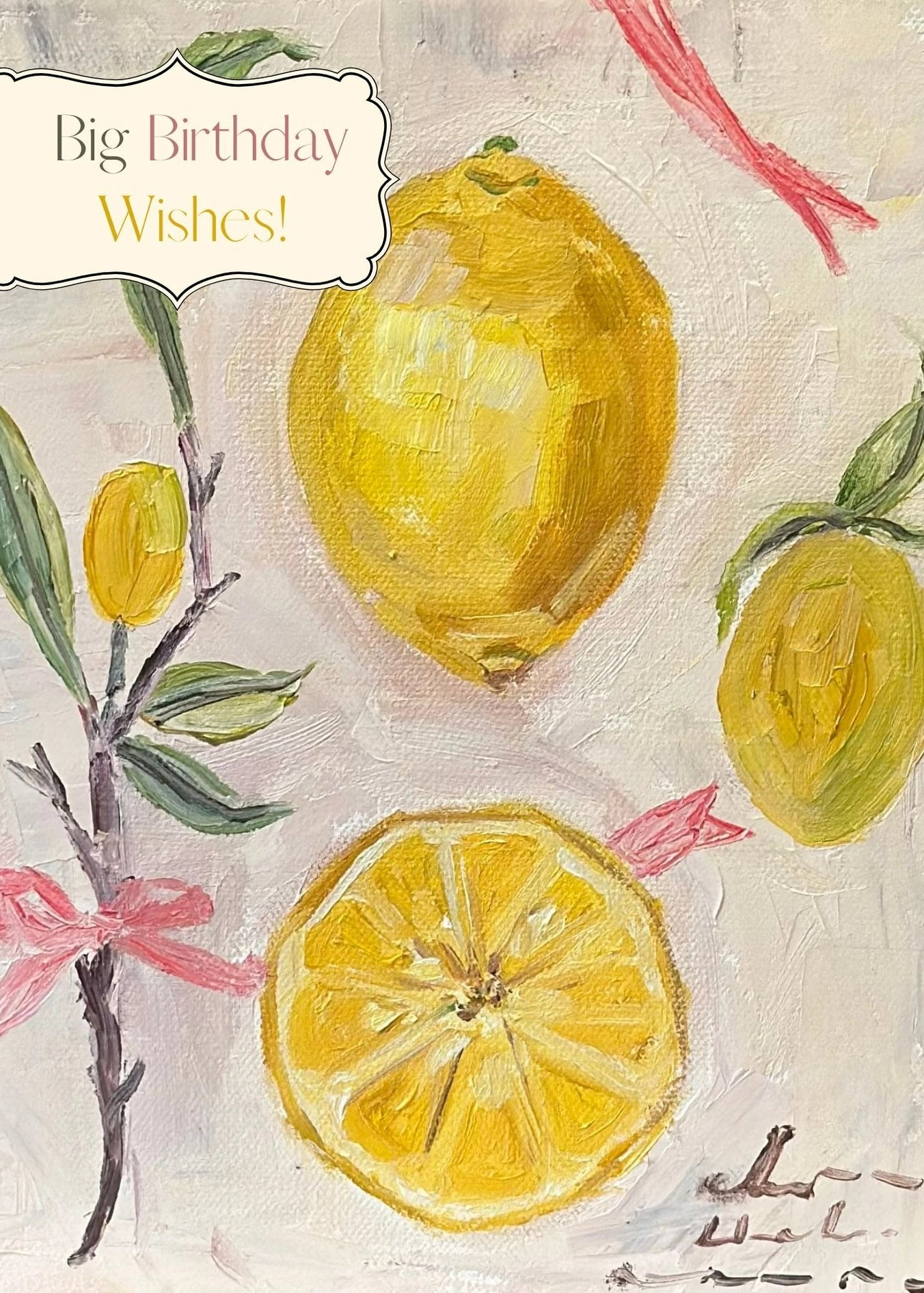 Card - Birthday - Lemon Birthday Wishes