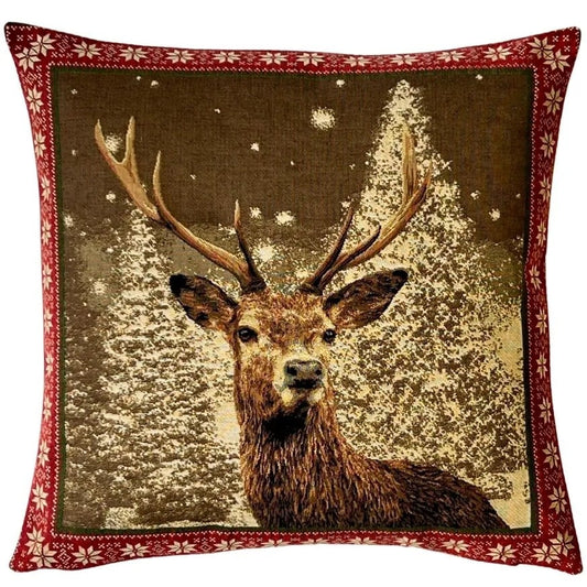 Pillow - Stag with Nordic Border (right)