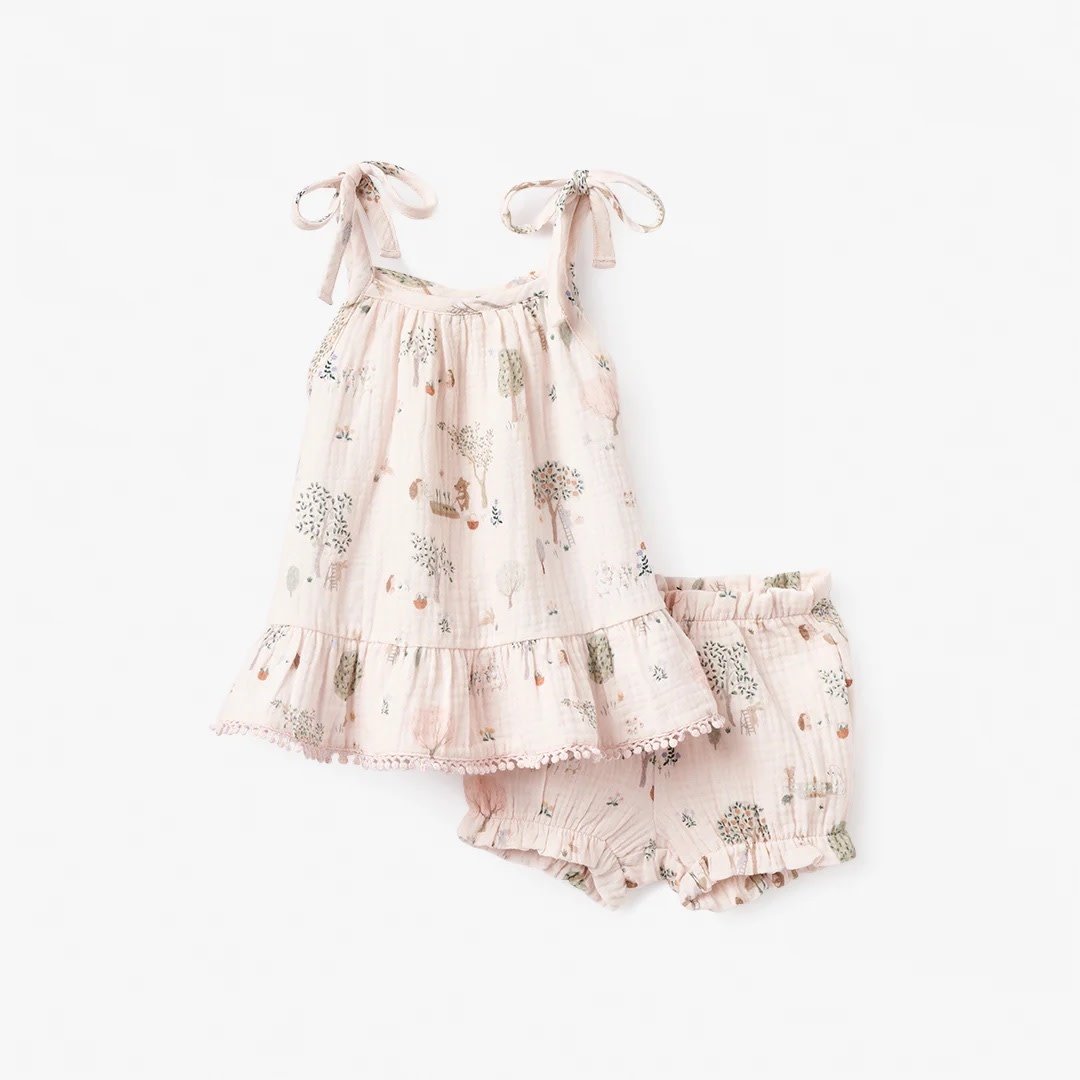 Garden Picnic Tie Top & Bloomer Set