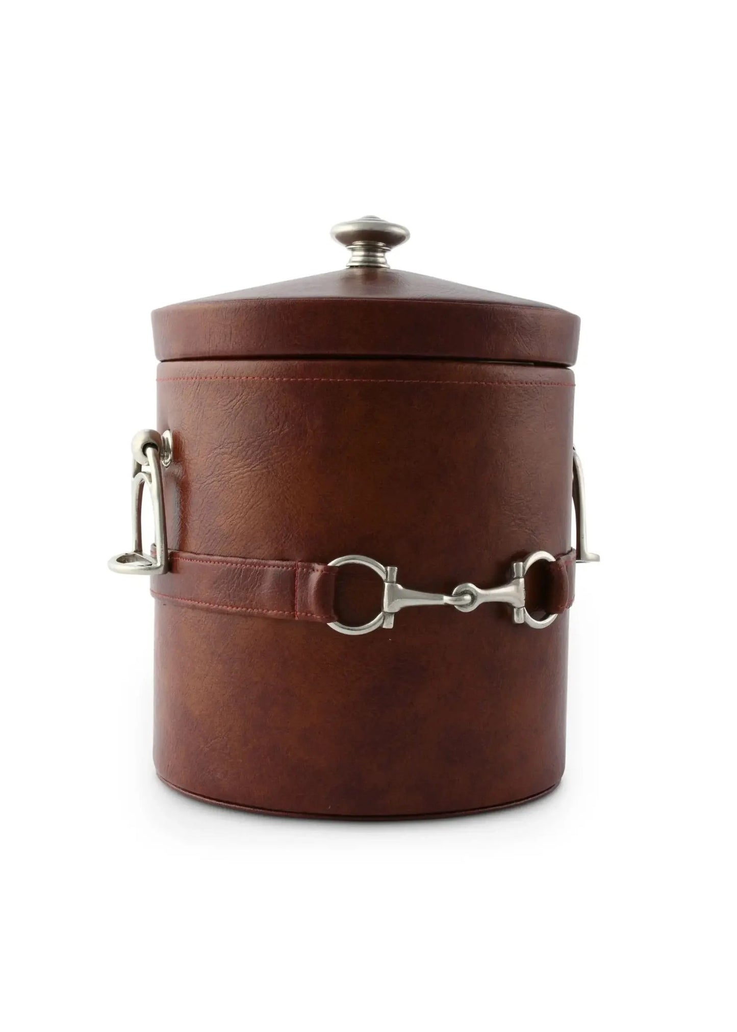 Equestrian Horse Bit Leather Ice Bucket