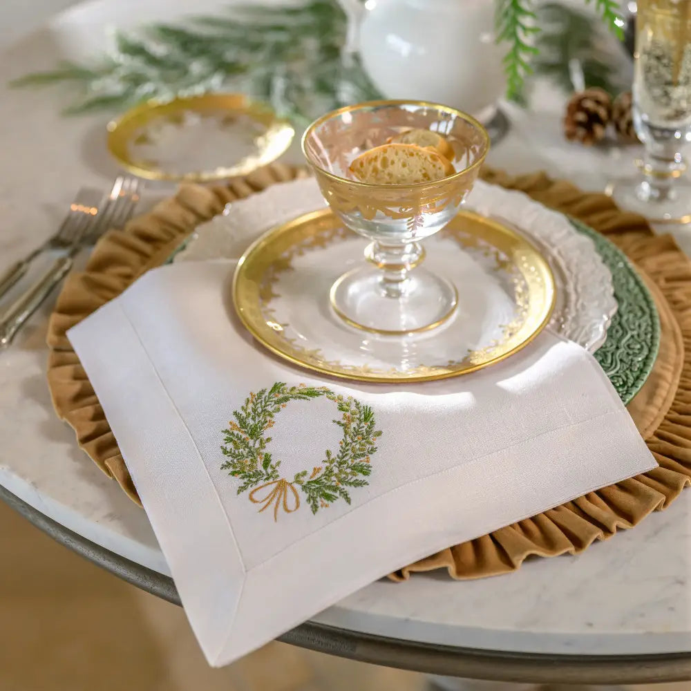 Napkin Large - Farmers Market Wreath