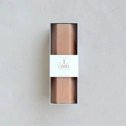 Fancy Pillar Candle - Hexagon Petal