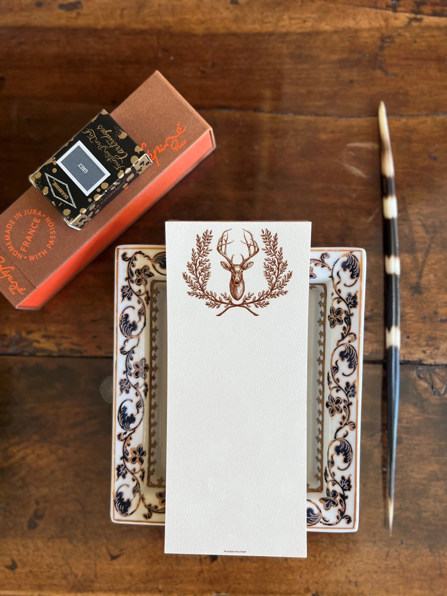 Notepad Skinny - Doe Wreath