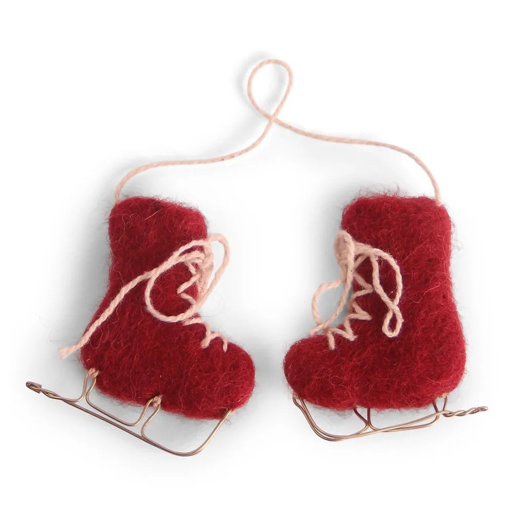 Ornament - Ice Skates Red