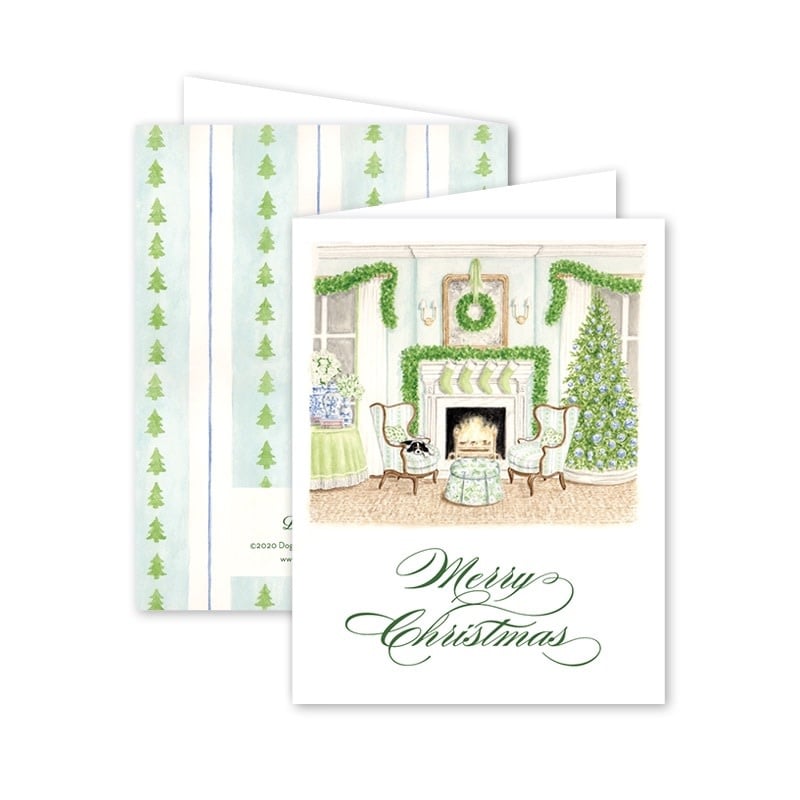 Card - Fireplace Scene