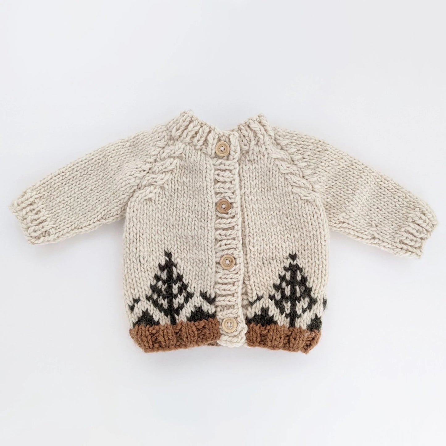 Baby Cardigan Sweater - Forest