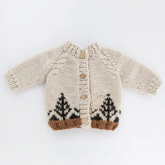 Baby Cardigan Sweater - Forest