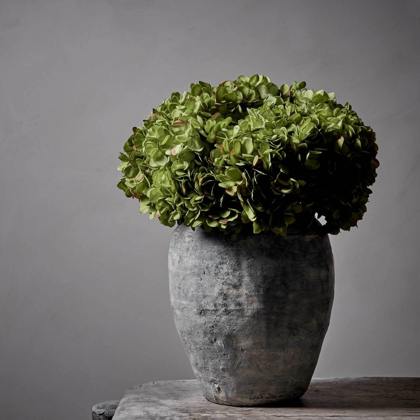 Floral Stem - Hydrangea Green 17"
