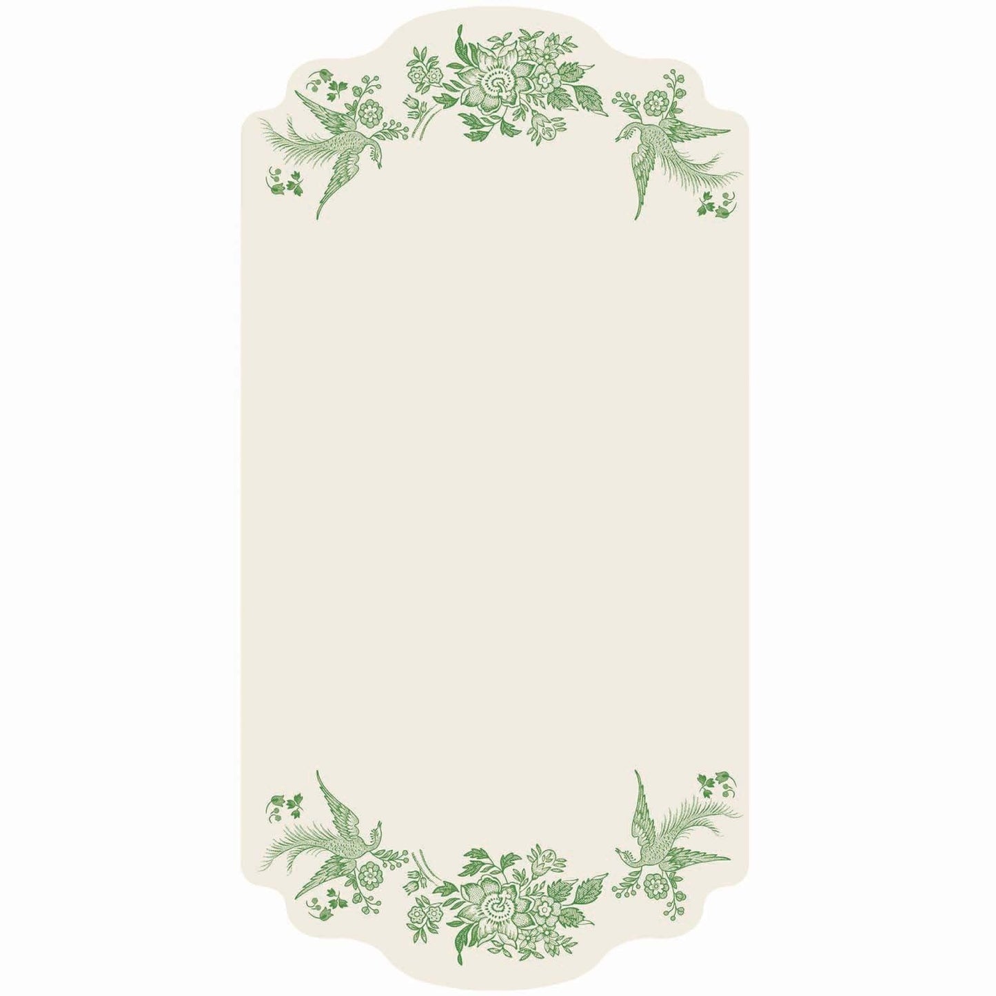 Table Cards - Asiatic Pheasants Green (pack of 12)