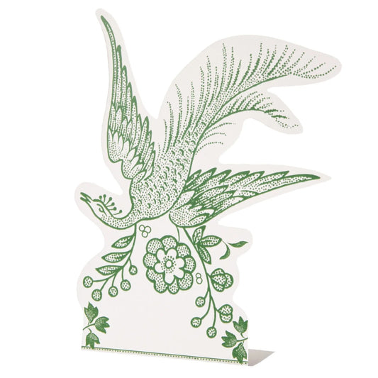 Place Cards - Asiatic Pheasants Green (pack of 12)