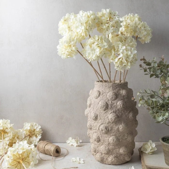Floral Stem - Hydrangea Cream 24"