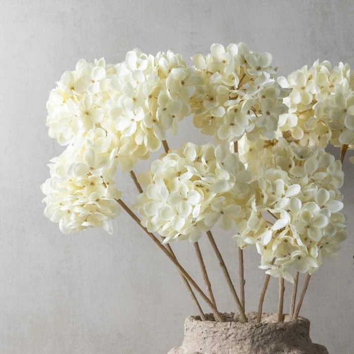 Floral Stem - Hydrangea Cream 24"