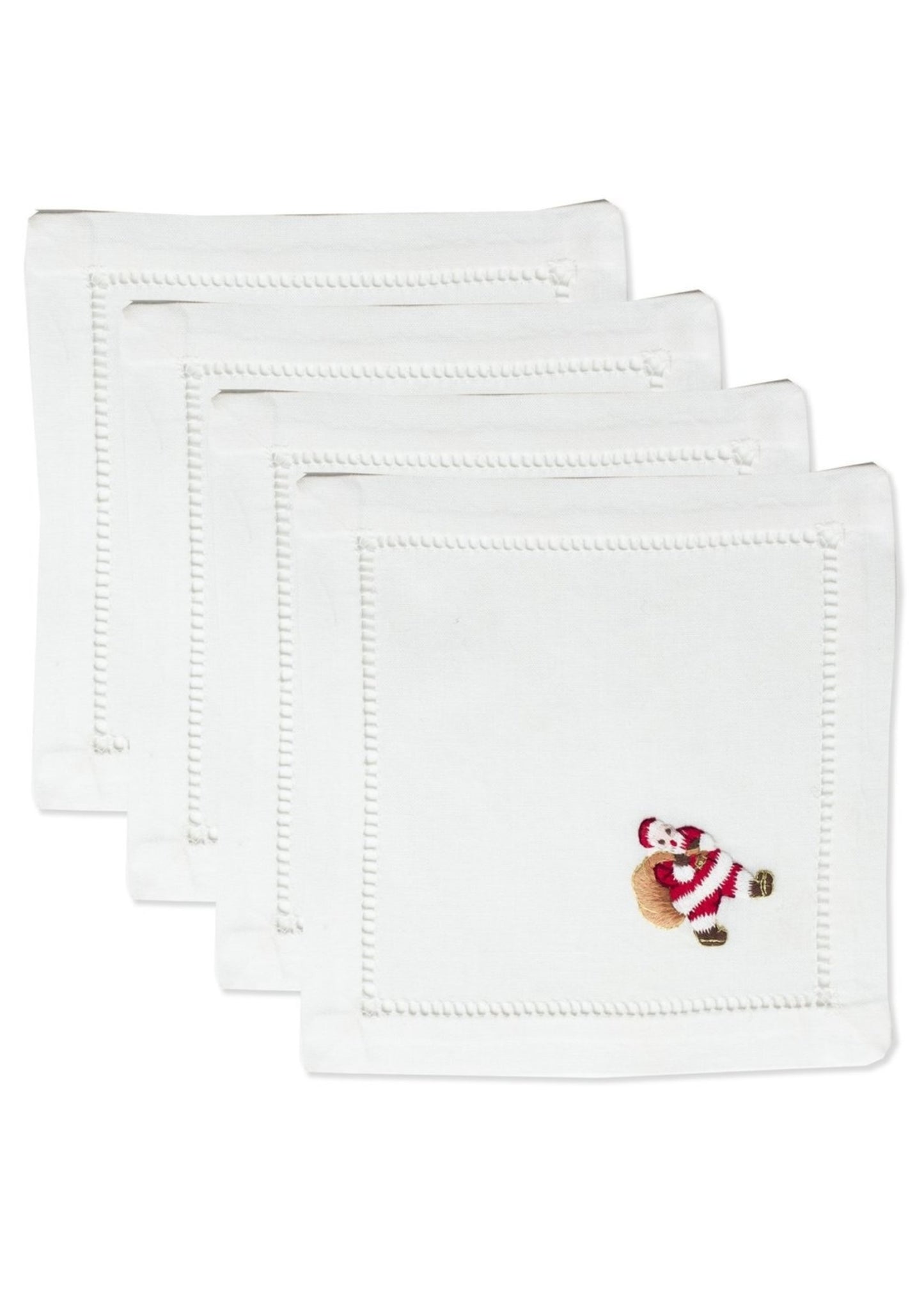 Cocktail Napkin Set - Santa