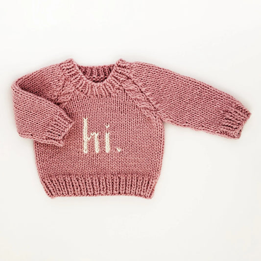 Baby Crew Neck Sweater - Hi Rosy